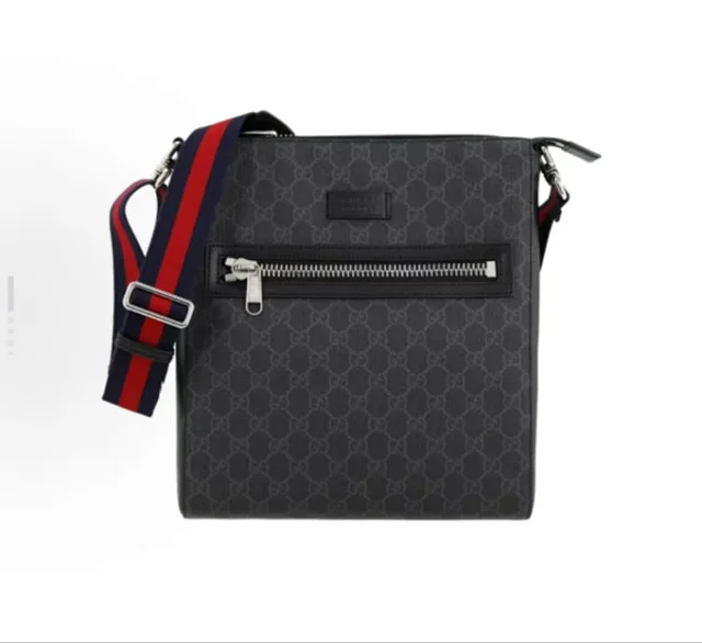 Gucci GG Supreme Black Messenger Bag Shoulder Bag
